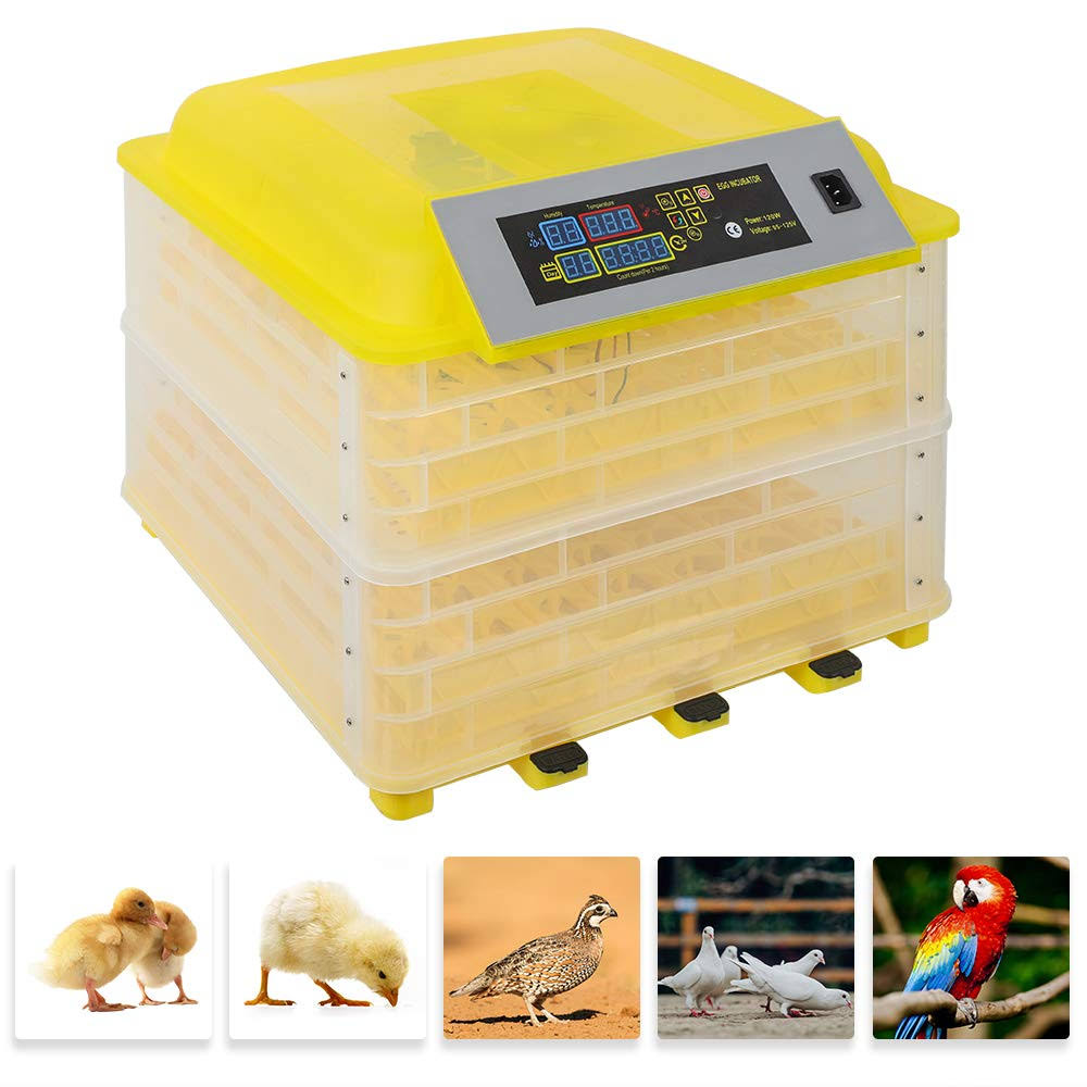 2 In1 Egg Incubator, 96 Eggs Fully Automatic Digital Poultry Hatcher Machine Breeder With Temperature Control And Auto Turning For Hatching Chicken