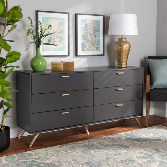 6 Drawer 61.5 W Double Dresser Etta Avenue