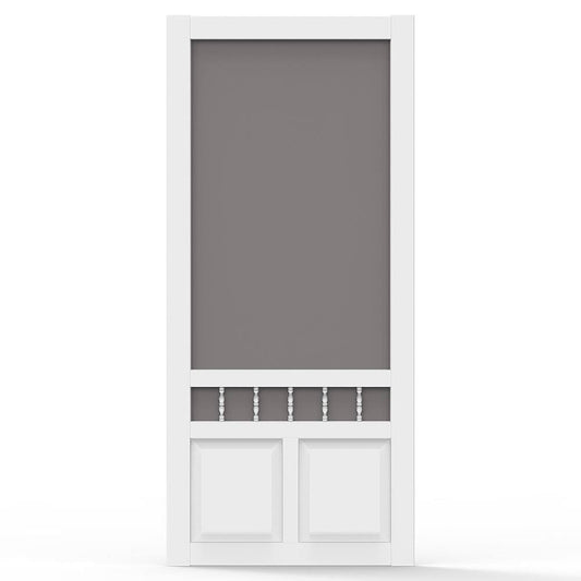 Tight Heritage 32-In X 80-In White Vinyl Hinged Screen Door Het32