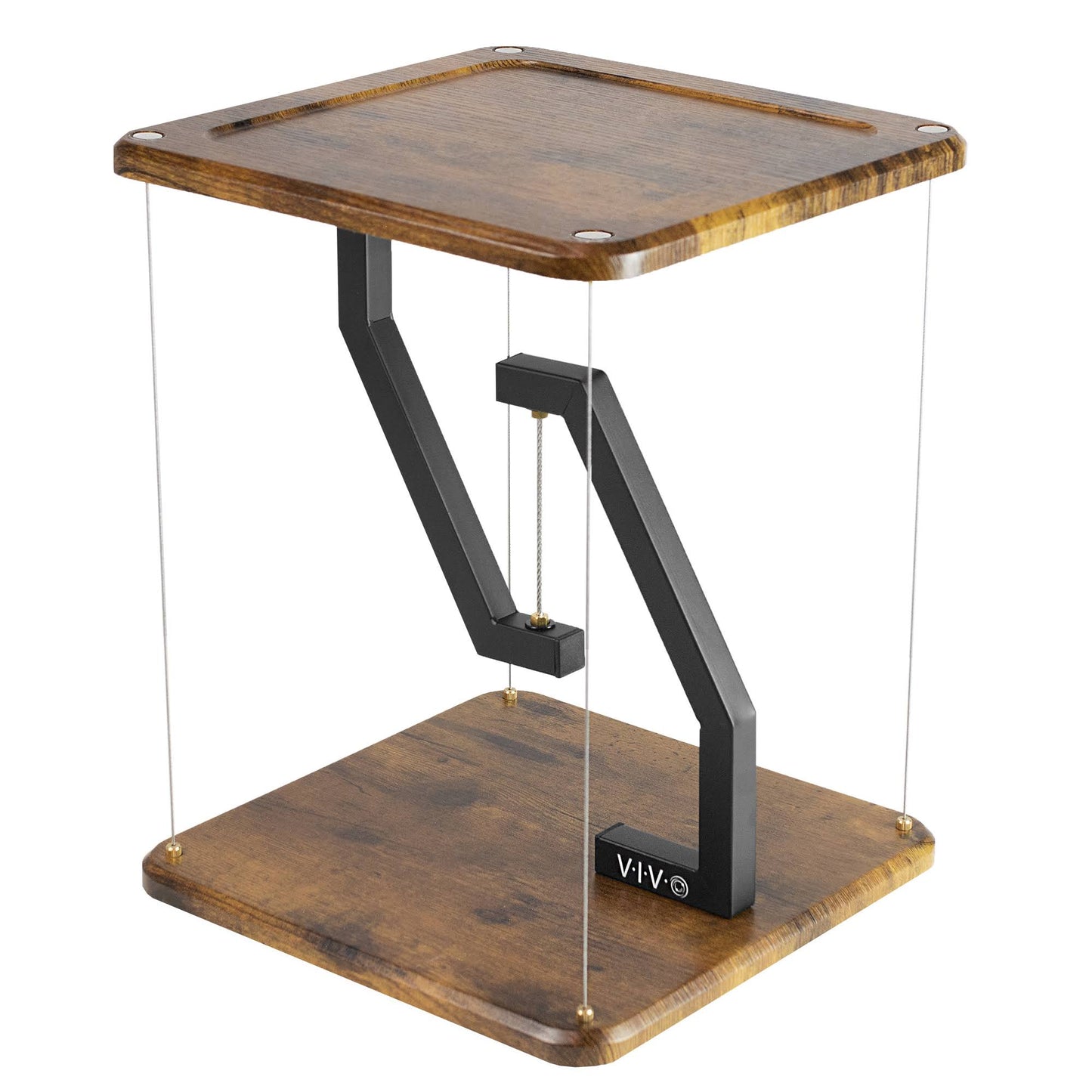 Universal Black 12 Tensegrity Speaker Stand, Floating Tabletop Platform