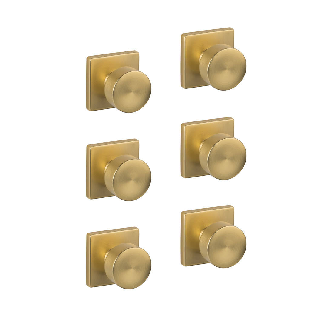 Utility F2acc2e323d3447b95fd734e19f57bfb Actisdano Single Dummy Door Knob With Square Rosette Multipack Finish