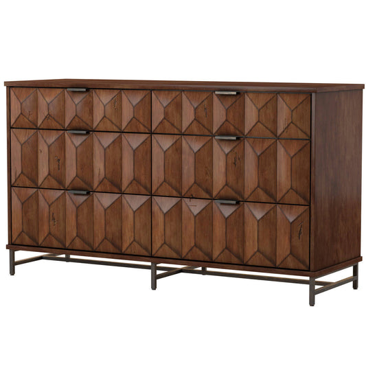 6 Drawer Double Dresser Union Rustic