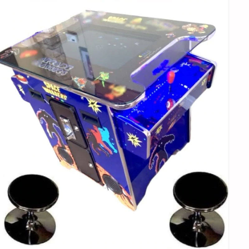 Video Arcades | Cocktail Table Arcade 412 Games | Commercial Grade Left Handed And Right Handed Version, Black