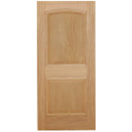 2bm - 2 Panel Arched Top Brazilian Mahogany With Recessed Moulding Interior Door (1-3/4) (36x80)