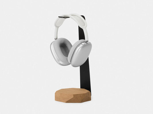 Wooden Headphone Stand, Oak