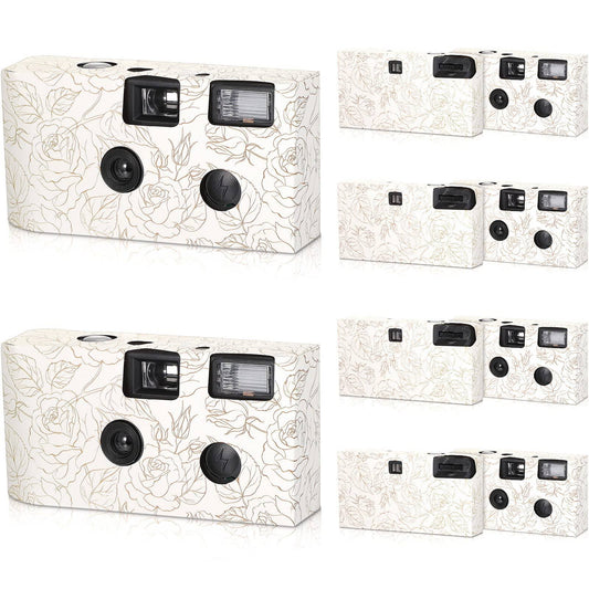 10 Pack Disposable Camera For Wedding Bulk, 34mm Single Use Camera Bulk With Flash And Hand Strap Disposable Cameras One Time Camera For Gathering