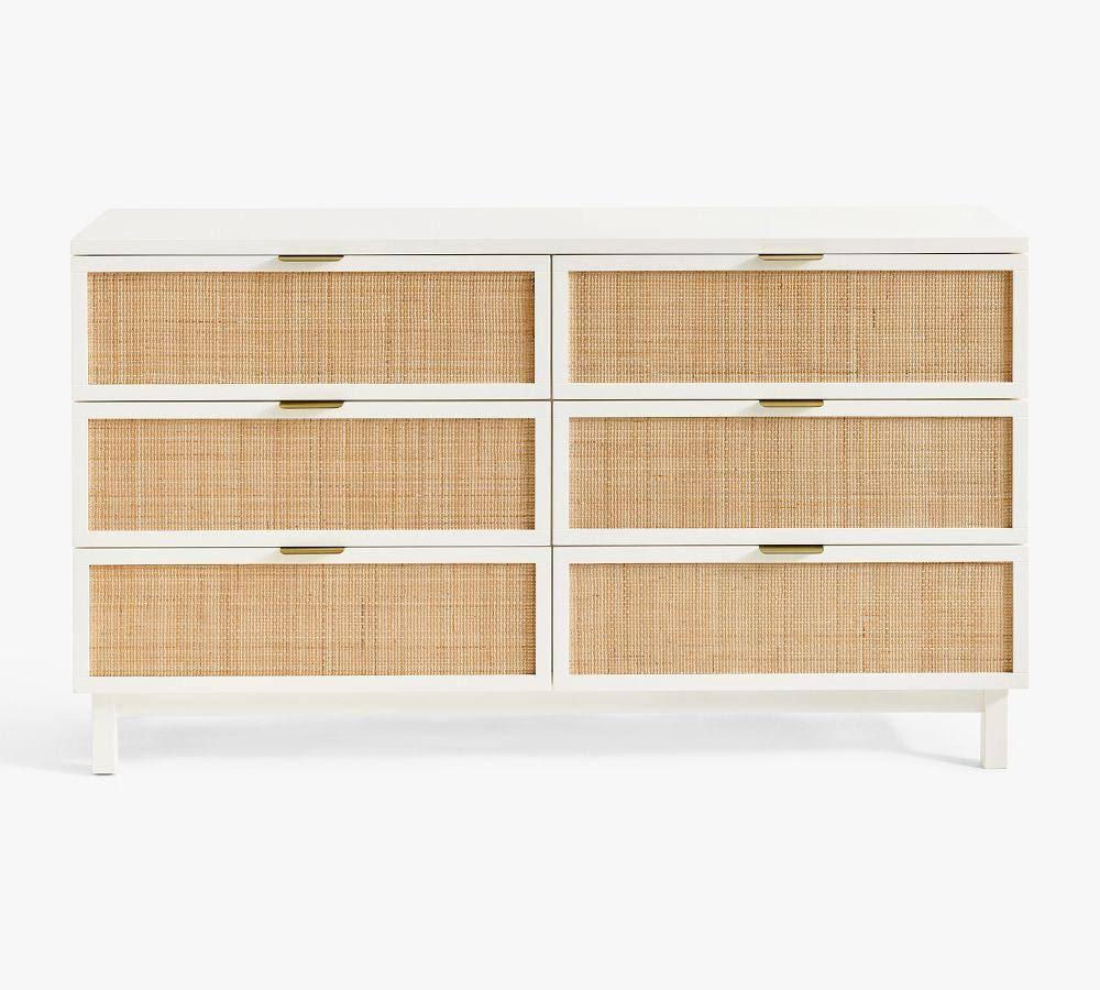 Westly Cane 6-Drawer Dresser