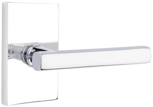 5112frlrh Freestone Right Handed Passage Door Lever Set With Modern Rectangular Rose From The Urban Modern Collection