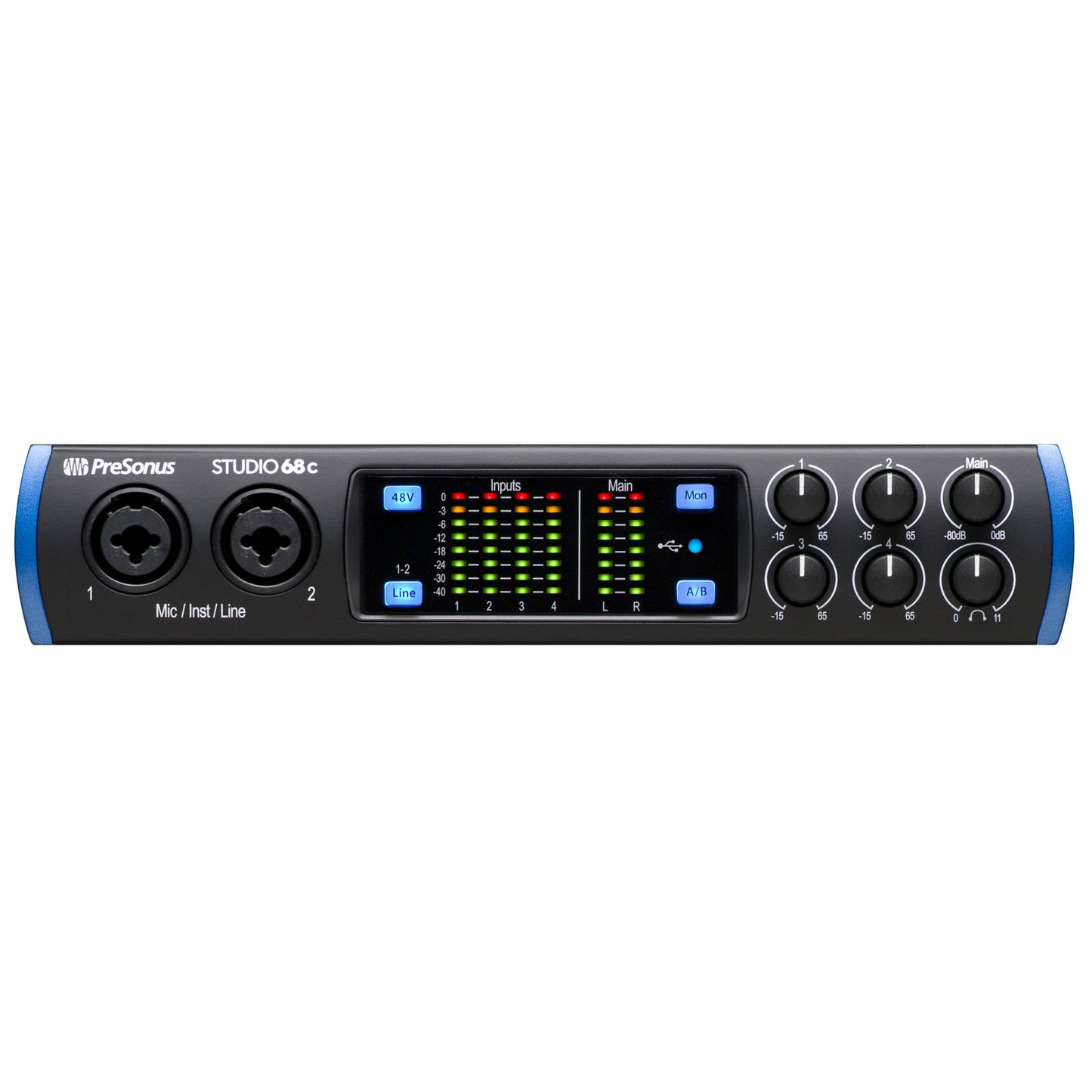 Studio 68c: 6x6, 4-Pre Usb-C Audio Interface + Tascam Th-02 Studio Headphones (Black) Bundle. : Prosoundgear.Com