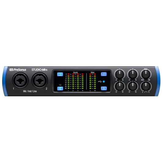 Studio 68c: 6x6, 4-Pre Usb-C Audio Interface + Tascam Th-02 Studio Headphones (Black) Bundle. : Prosoundgear.Com