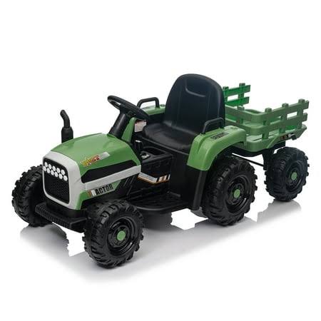 12v Kids Ride On Tractor Electric Car Toy With Bucket