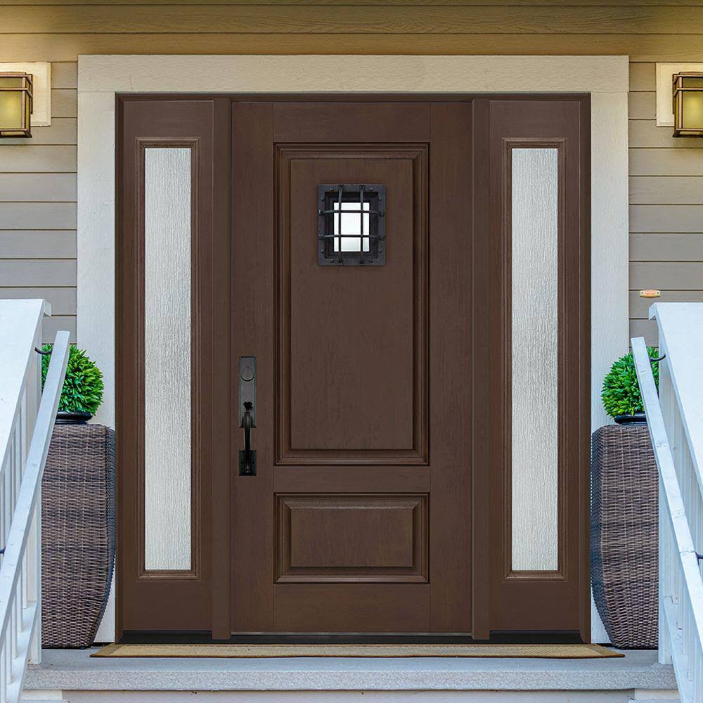 Textured Panel Customizable Fiberglass Door Collection