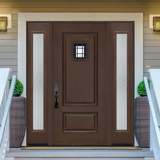 Textured Panel Customizable Fiberglass Door Collection