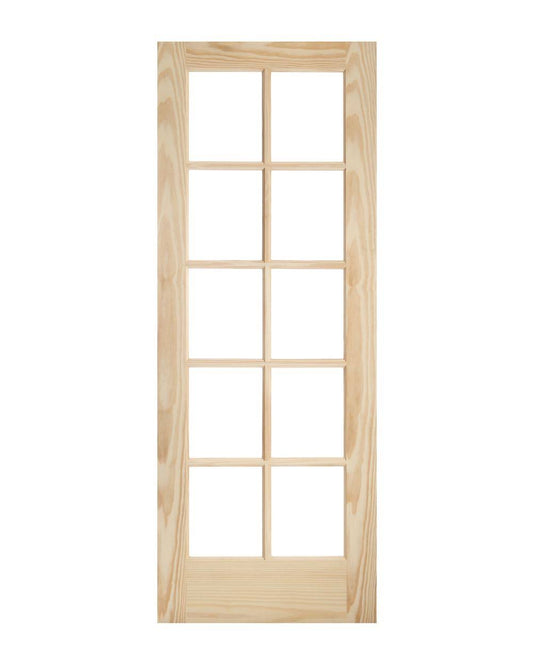 10 Lite French Interior Door, 24 / 80 (6 8)