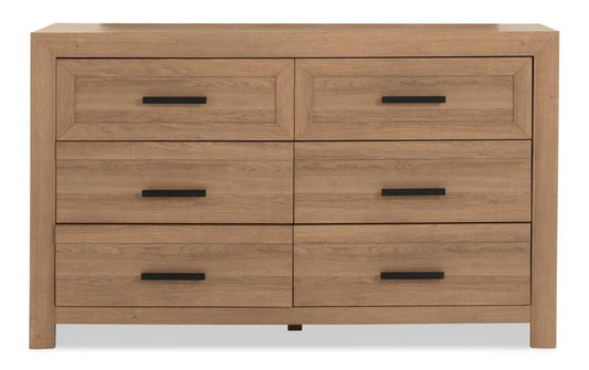 6 Drawer Dresser Contemporary Dressers Engineered-Wood-Grain By Bobs Discount Furniture