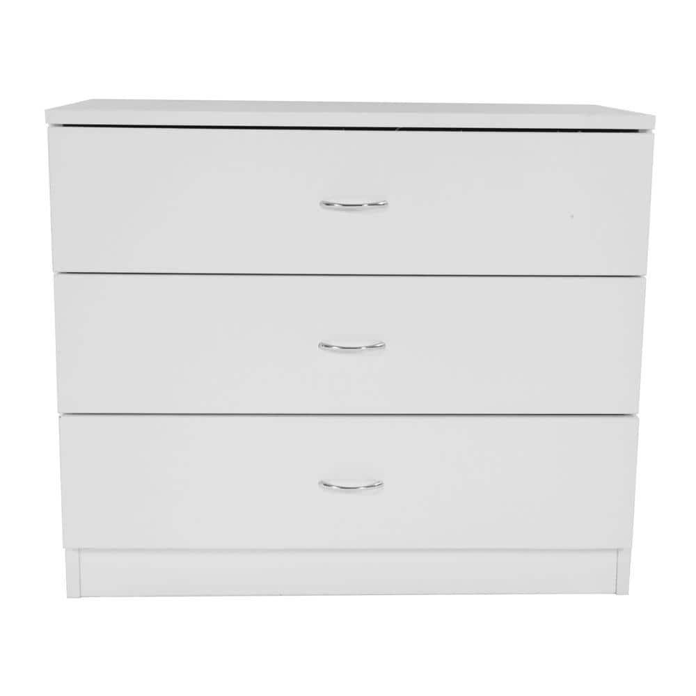 White Wood Chest Of Drawers 26 In. W X 22 In. H